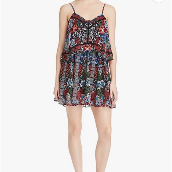 NWTS N Nicholas Womens Tiered Floral Casual Dress Multi Size 2 - Picture 2 of 3